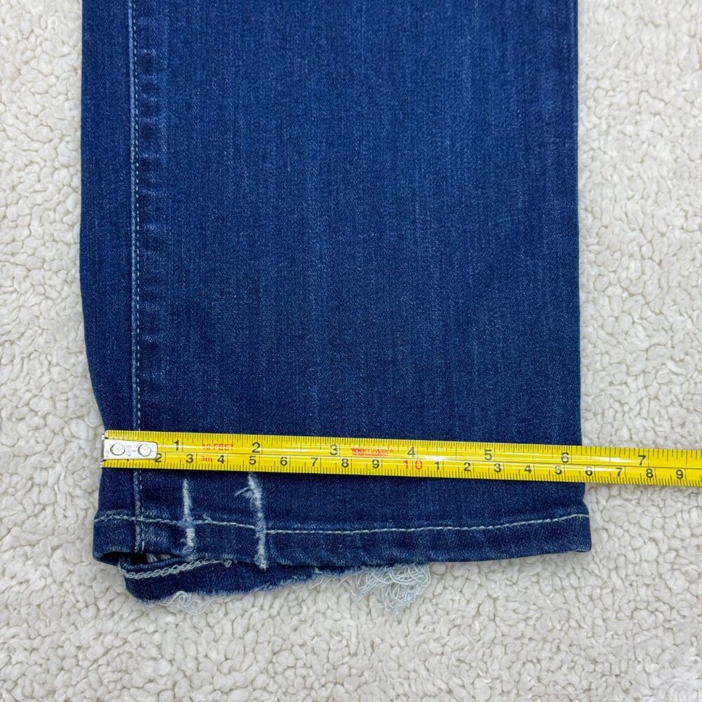 Paige Jacqueline Straight Jean Women's Blue Denim Pants, Size 27 - Picture 9 of 11